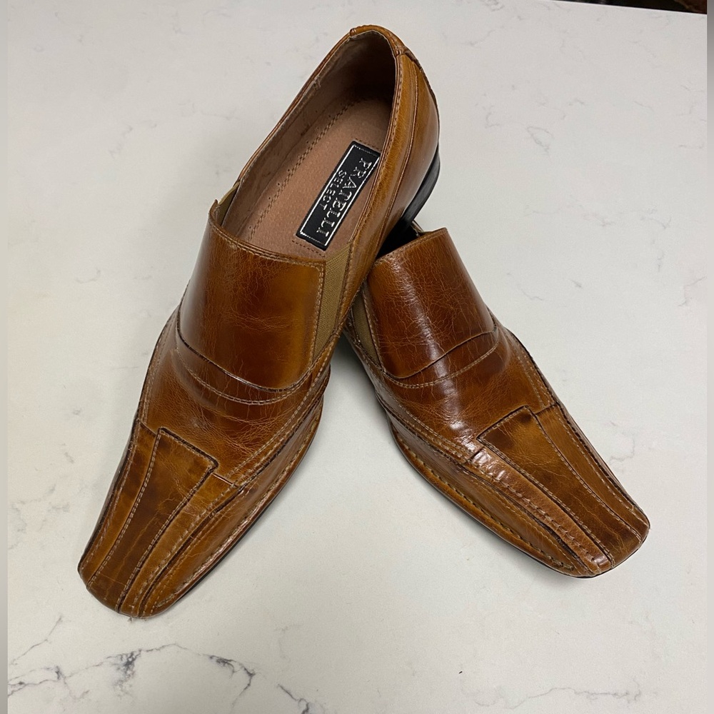 Fratelli Select Leather Square Toe men’s Dress Shoes Size 10M